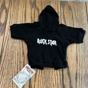 Doggie hoodie in black rock  Star💙🐶